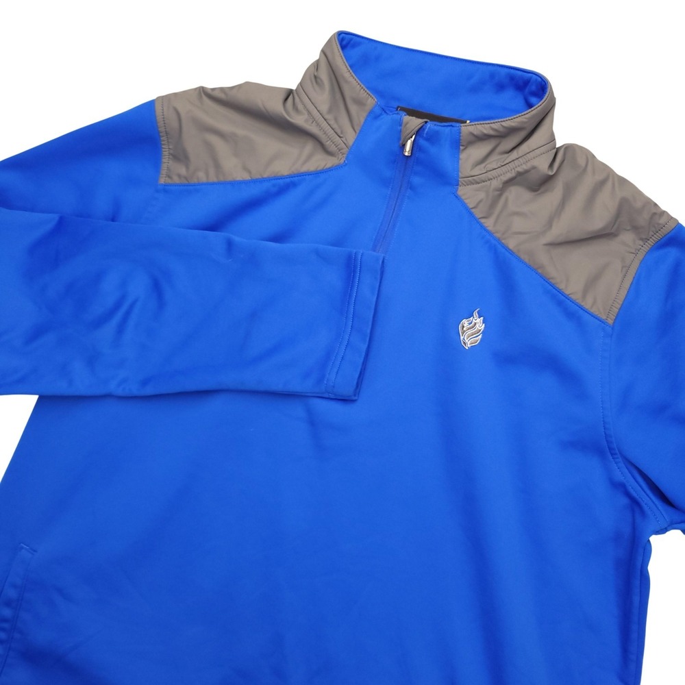 Under Armour Pullover Mens Large Blue Gray‎ 1/4 Zip Long Sleeve Athletic Top